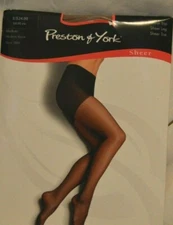 Dillards Preston & York Sheer Pantyhose Control Top Medium Nude Brown (PY2)