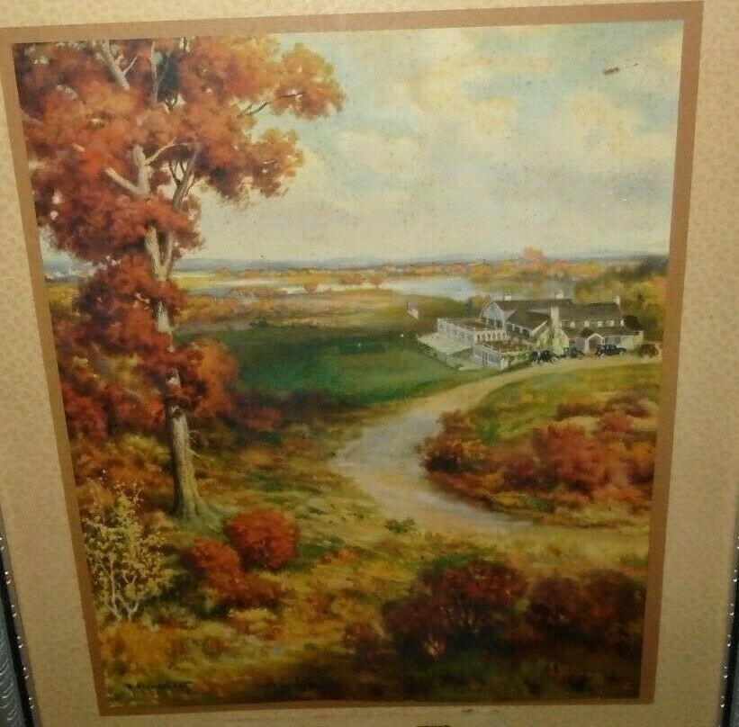 r-atkinson-fox-large-building-flag-cars-road-water-framed