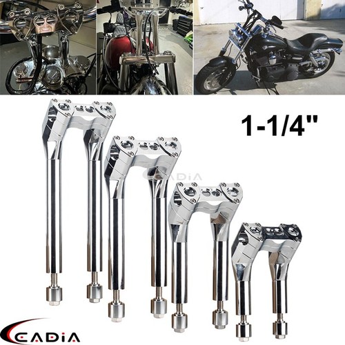 For Harley Softail Dyna Street Bob XL Sportster 1 1/4" Pullback Handlebar Riser