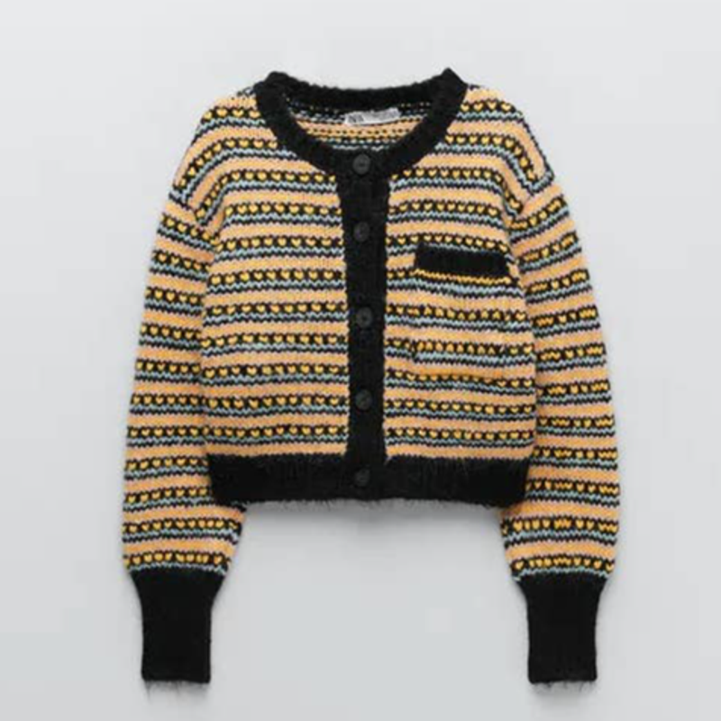 ZARA Jacquard Knit Cardigan Small 5802/014 | eBay ZARA Jacquard Knit Cardigan Small 5802/014 | eBay