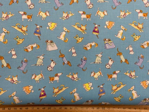 Anita Jeram Clothworks A Day in the Park Cotton Fabric by 1/4 Metre* Dog Puppy - Picture 10 of 15