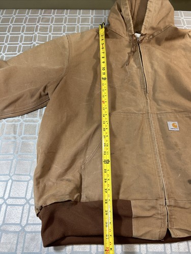 Carhartt 100% Cotton Duck Thermal Lining Work Hood Jacket Men's Size US XXL Tall - Picture 9 of 12