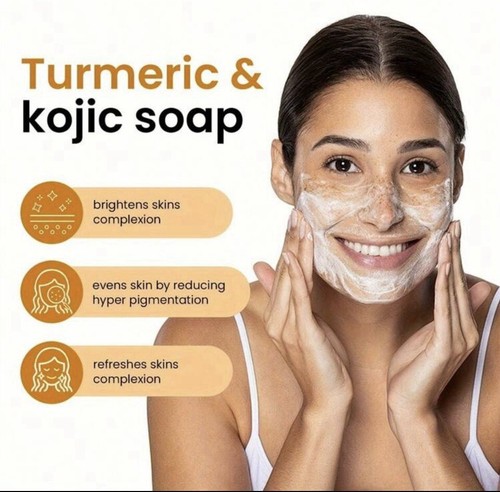 Tumeric Bundle Serum & Tumeric Kojic Acid Facial Soap - Picture 3 of 3