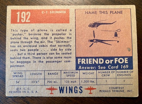 Tarjetas de amigo o enemigo Topps Wings 1952 ~ $6,99 ~ tú eliges ~ envío gratuito - Imagen 129 de 135