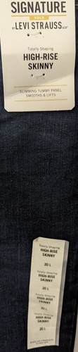 Levis Signature Gold Totally Shaping High Rise Skinny Jeans 20L 20 Long Tall - Picture 2 of 10