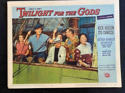 Twilight for the Gods Lobby Card #3 1958 Rock Hudson, Arthur Kennedy ...