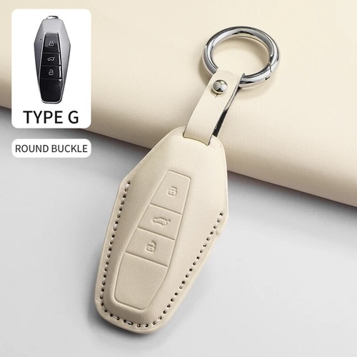 PU Leather Key Case Cover For BYD Song Plus Atto 3 Han Tang DM Qin Seal Dolphin - Picture 8 of 12