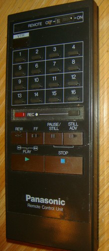 GENUINE ORIGINAL PANASONIC VSQ0357 TVR REMOTE CONTROL - Picture 3 of 5