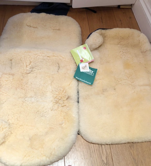 sheepskin footmuff ebay