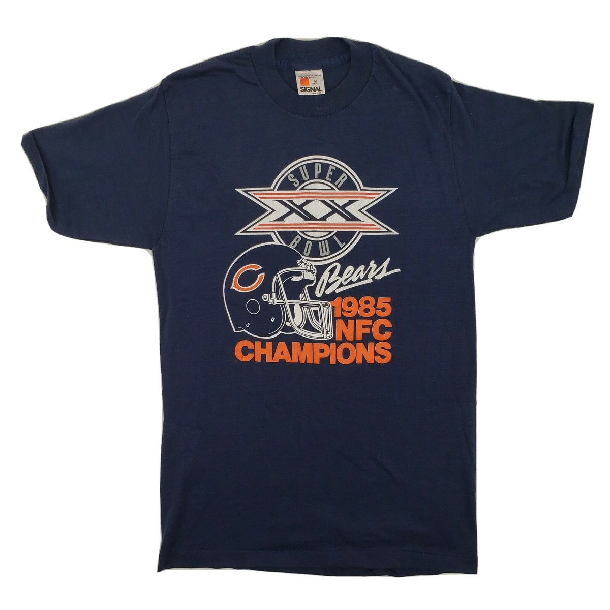 Vintage 1985 Chicago Bears Super Bowl XX 20 NFC Champions Shirt