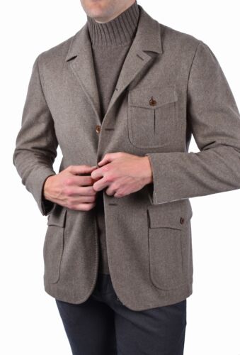 NUEVO CON ETIQUETAS $3100 STILE LATINO Trípoli chaqueta lana poliamida EU 52 ... - Imagen 2 de 7