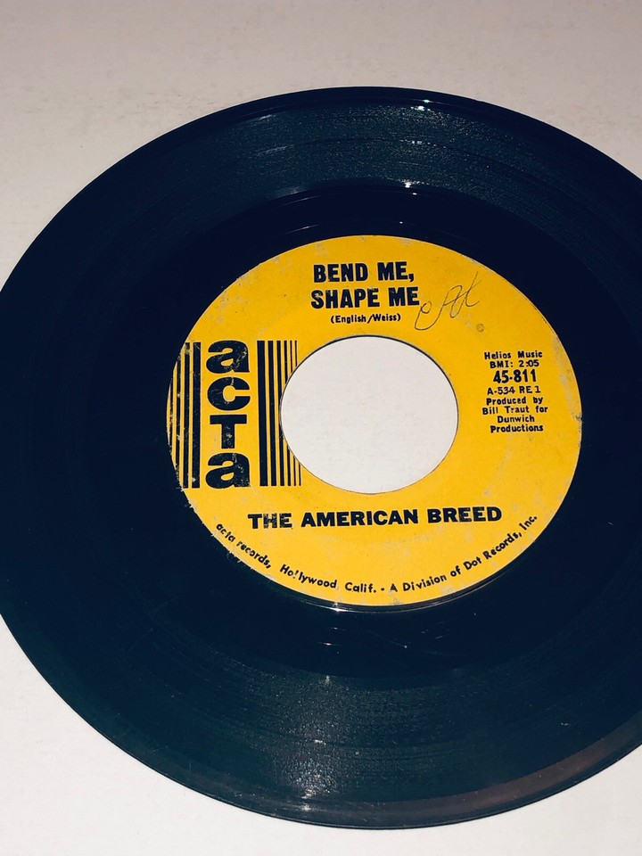 The American Breed Bend Me Shape Me/ Mindrocker 45 Rpm 232A23 eBay