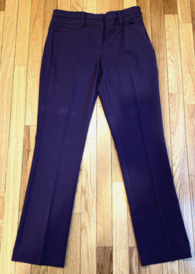 7th Avenue Design Studio New York & Company Women Purple Dress Pants 4 Tall  | eBay