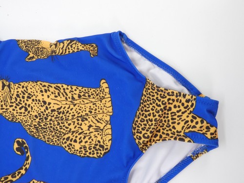 Leopard Print Swimsuit Girls age 3 - 4 Years Chelsea Peers Ruffle age 3 - 4 Year - Picture 2 of 15