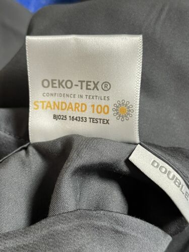 Grey 100% Organic Bamboo Flat Double Oeko-Tex Certified Silky Smooth Texture - Picture 4 of 6