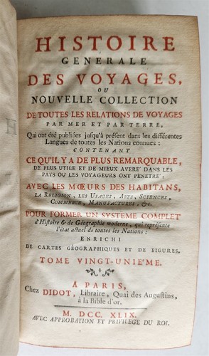 1749 HISTOIRE des VOYAGES VOL. 21 antique illustrated TRAVELS to CHINA - Imagen 2 de 18
