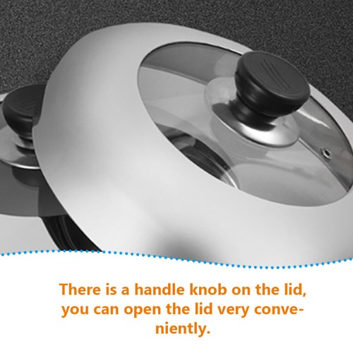 Universal Lid Frying Pan Cover Pan Cover Pans And Skillets Pot Kitchen - Picture 12 of 12