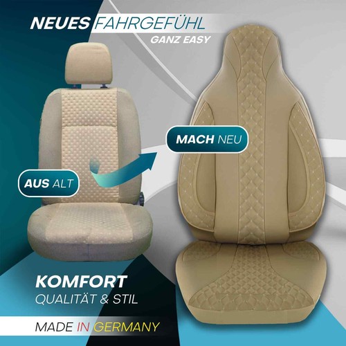 Fundas de asiento de autocaravana adecuadas para Keystone RV Bullet (beige) - Imagen 6 de 11