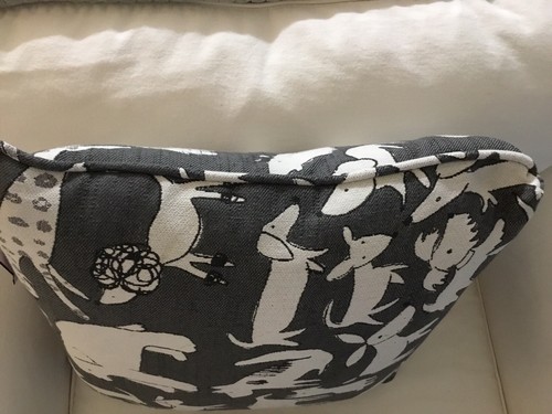 Throw Pillow With Whimsical Dogs Theme 20 X 22 Upholstery Fabric - Picture 3 of 5