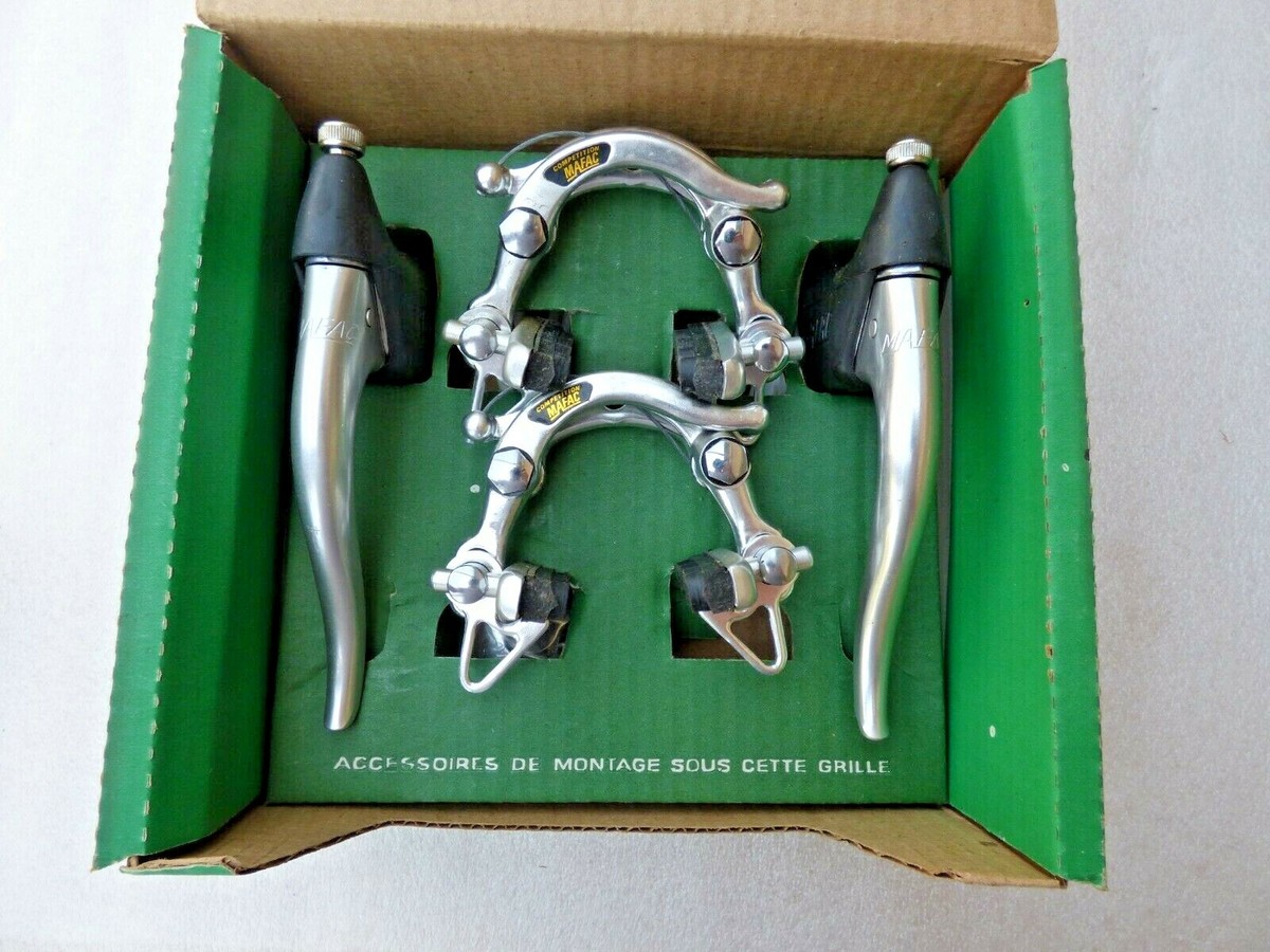 MAFAC COMPETITION SILVER ANODIZED CENTER PULL BRAKE SET MAFAC COMPETITION SILVER ANODIZED CENTER PULL BRAKE SET