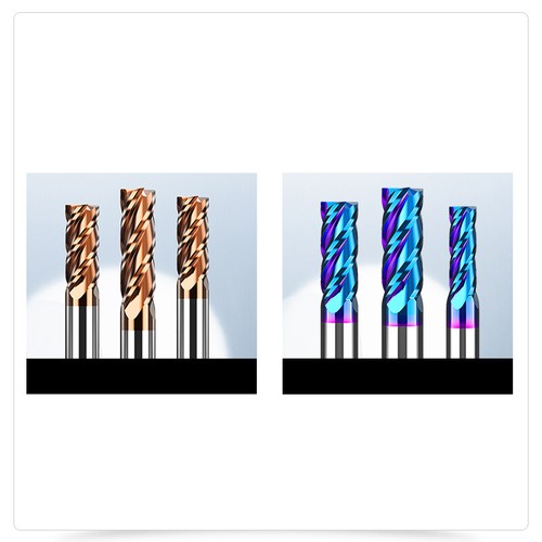 Brocas de torno CNC fresadora recubierta TiSiN 4 flautas fresa de extremo de carburo sólido - Imagen 12 de 41