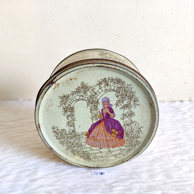 Vintage Schöne Mädchen Grafik Milady Süßwaren Blechdose Sammlerstück TI483
