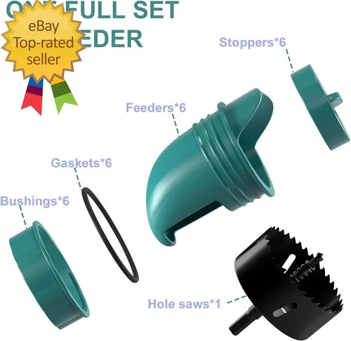Chicken Feeder No Waste Automatic Poultry Feeder Port Kit Chicken Feeder. - Picture 4 of 4