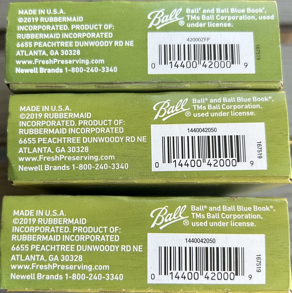 Ball Canning Lids Wide Mouth Size Jars Metal BPA Free (3) Packs (36