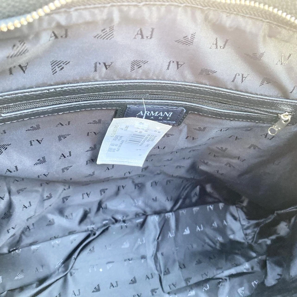 Bolso de mano Armani Jeans negro para mujer sobre el hombro con cremallera Foto 4 de 4