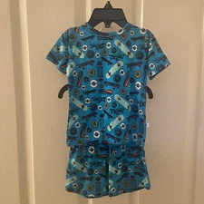 Posh Peanut Cole Skateboard 2-Pc Short Sleeve Short Pajamas Size 6-12 Months NWT