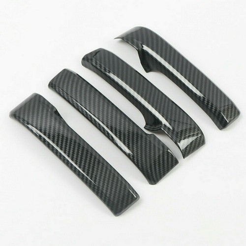 Carbon Fiber ABS Interior Door Handle Cover Trim Kit For Toyota For Tundra 07-20 - Foto 5 di 6