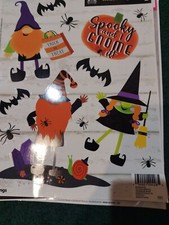 Halloween Reusable Window Clings - SPOOKY and I GNOME IT 12pc
