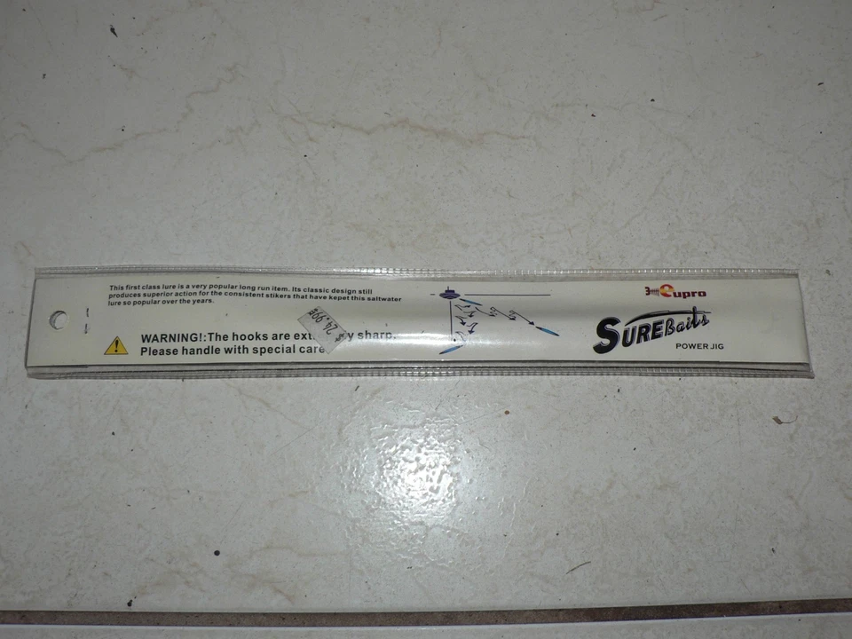 Nuevo Señuelo de Pesca Surebait Mar Profundo Agua Salada Alta Potencia Plantilla de Metal Negro 200g Foto 4 de 4