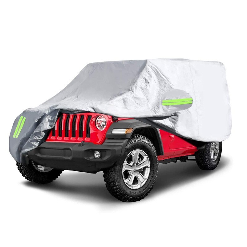 Car Cover For 2 Door Jeep Wrangler CJ YJ TJ JK Jeep Rain Cover Sun Waterproof