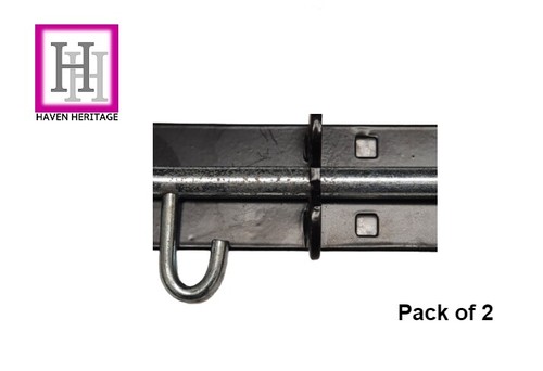 Bollo scorrevole 150 mm/6" Brenton x 2 bullone porta a capannone resistente nero macchiato - Foto 3 di 4