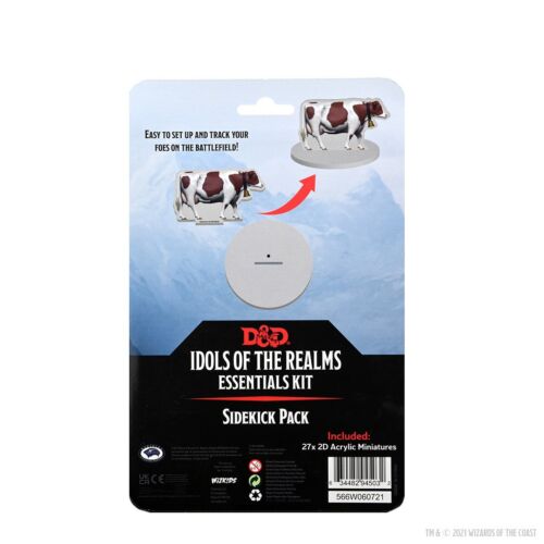 PAQUETE SIDEKICK D&D Idols of the Realms Essentials Kit Wizkids WZK94503 2D Minis - Imagen 3 de 3