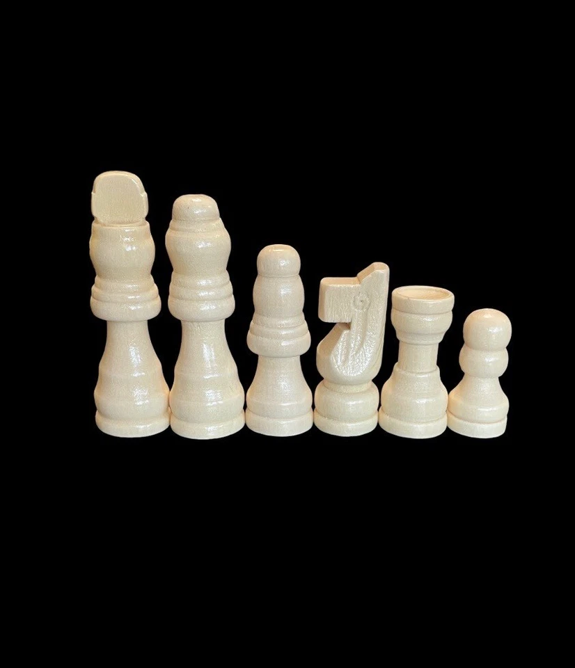 Piezas de juego de madera y plástico de repuesto de dominó y dados de ajedrez de 2' pulgadas ¡Nuevo! Foto 2 de 4