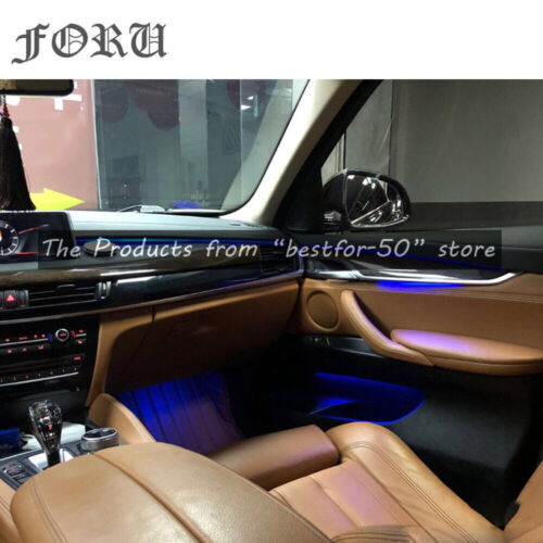 11 colores para BMW X5 X6 F15 F16 2014-2018 tiras LED interiores iluminación ambiental - Imagen 6 de 9