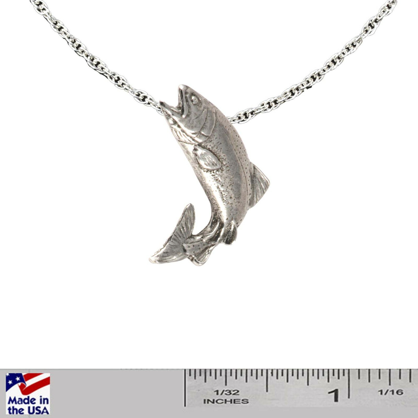Freshwater Fish Necklaces Pendants Rainbow Trout Salmon Steelhead Bass