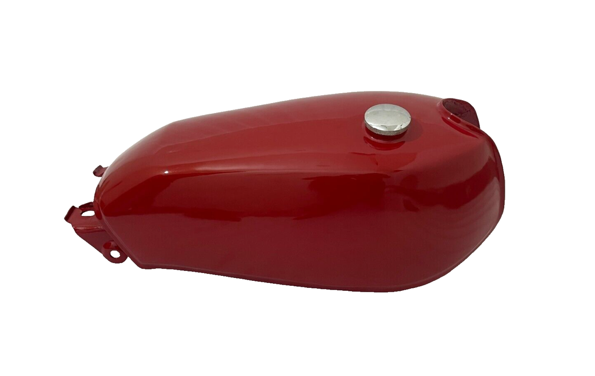 YAMAHA バイクタンク 赤 Yamaha 250 DT DT250 Enduro Steel Dark Red Painted Fuel Petrol Tank