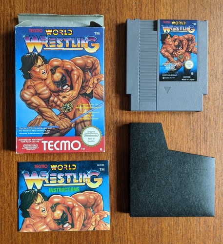 Nintendo NES Spiel - Tecmo World Wrestling - 1991 - Tecmo - NOE - PAL-B OVP CIB