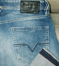  HOT Men's DIESEL  LARKEE 84QG STRAIGHT DISTRESS STRETCH Denim Jeans 32 x 31.5