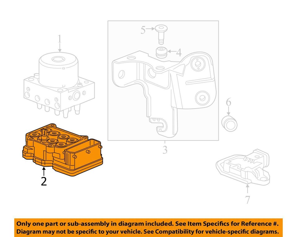 GMC Terrain Equinox ABS Brake Control Module w/Pump Actuator (no crash ...