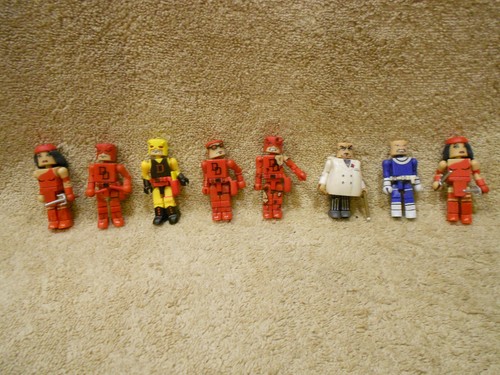 Marvel MiniMates Daredevil - Kingpin - Elektra - Bullseye - Lot of 8 Figures