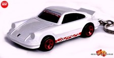     HTF KEYCHAIN WHITE/RED PORSCHE 911 CARRERA CUSTOM Ltd GREAT GIFT NOVELTY    