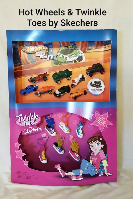 McDonald's Hot Wheels / Twinkle Toes by Skechers Happy Meal Display