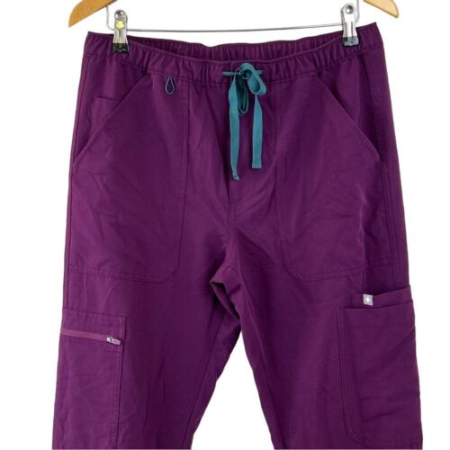 Figs Scrub Pant Women's Medium High Waisted Skinny Purple