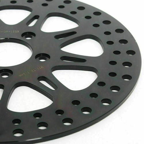 Black Front Rear 11.5" Brake Rotors & Pads Touring 00-07 Electra Glide Road King - Picture 9 of 12