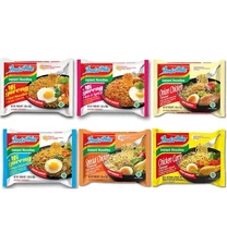 Indomie Variety Pack - 6 Flavors in 1 Case (30 Bags/items)