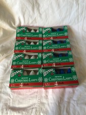 C-9 1/4 MULTI-COLOR BULBS NEW 8 BOXES OF 32 7 Watt CHRISTMAS LIGHTS